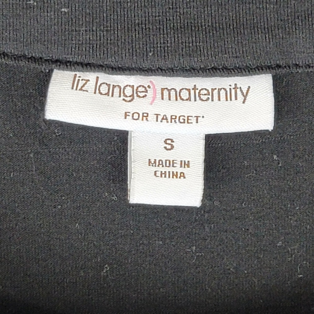 Liz Lange Maternity for Target Black Puff Sleeve Scoop Neck Dress Small 2027 - Picture 7 of 16